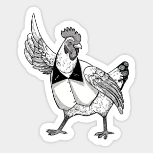 Disco Chicken Sticker